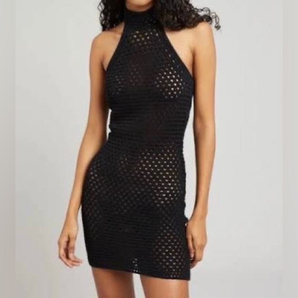 NWT_The Garment Egypt Halter Neck Dress in Black size 8